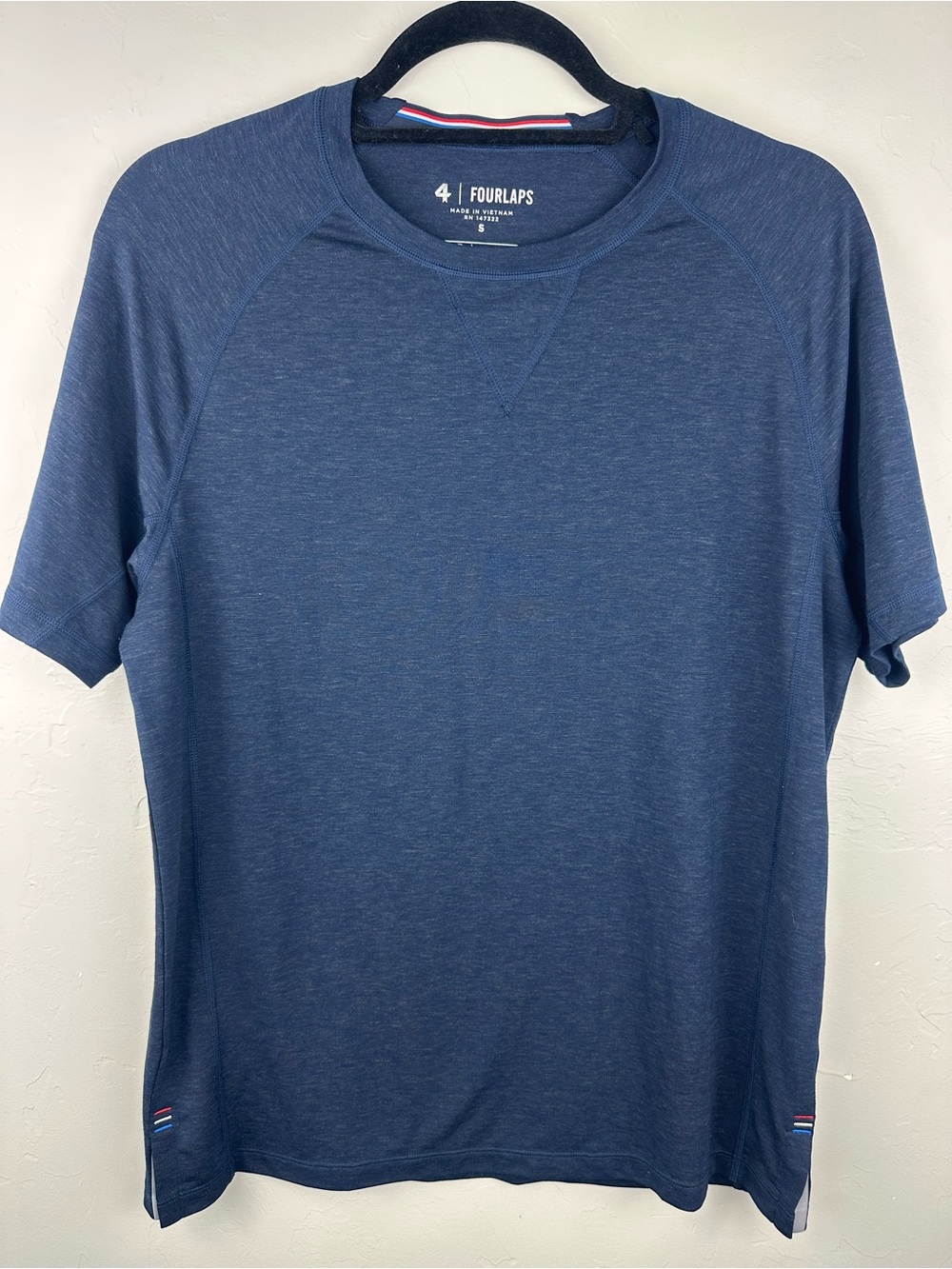 Fourlaps Re-OP Navy Performance Athletic Tee Men’s Small